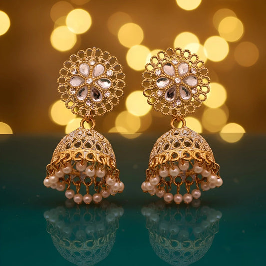 Classic Gold-Toned Twisted Rope Hoop Earrings