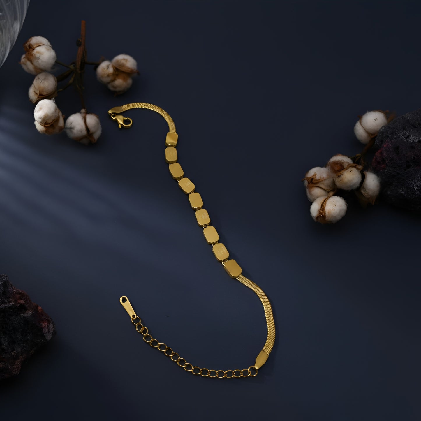 Minimalist Matte Geometric Accent Bracelet