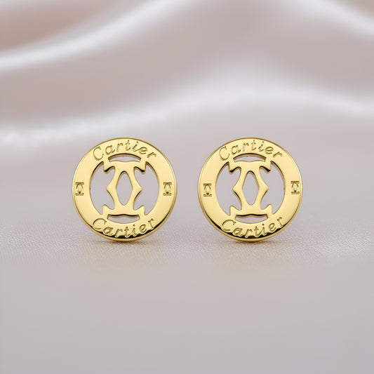 Stainless steel Cartier Circular Studs and Pendant