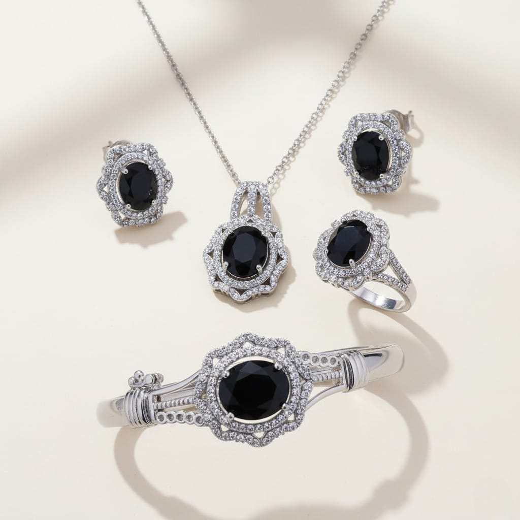 Oval Black Zirconia Collection