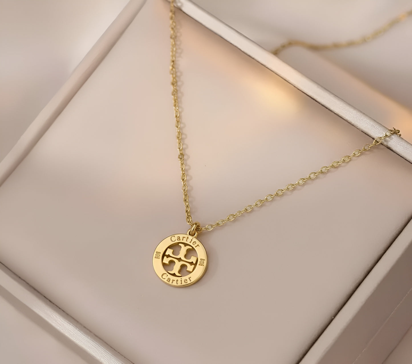 Stainless steel Cartier Circular Studs and Pendant