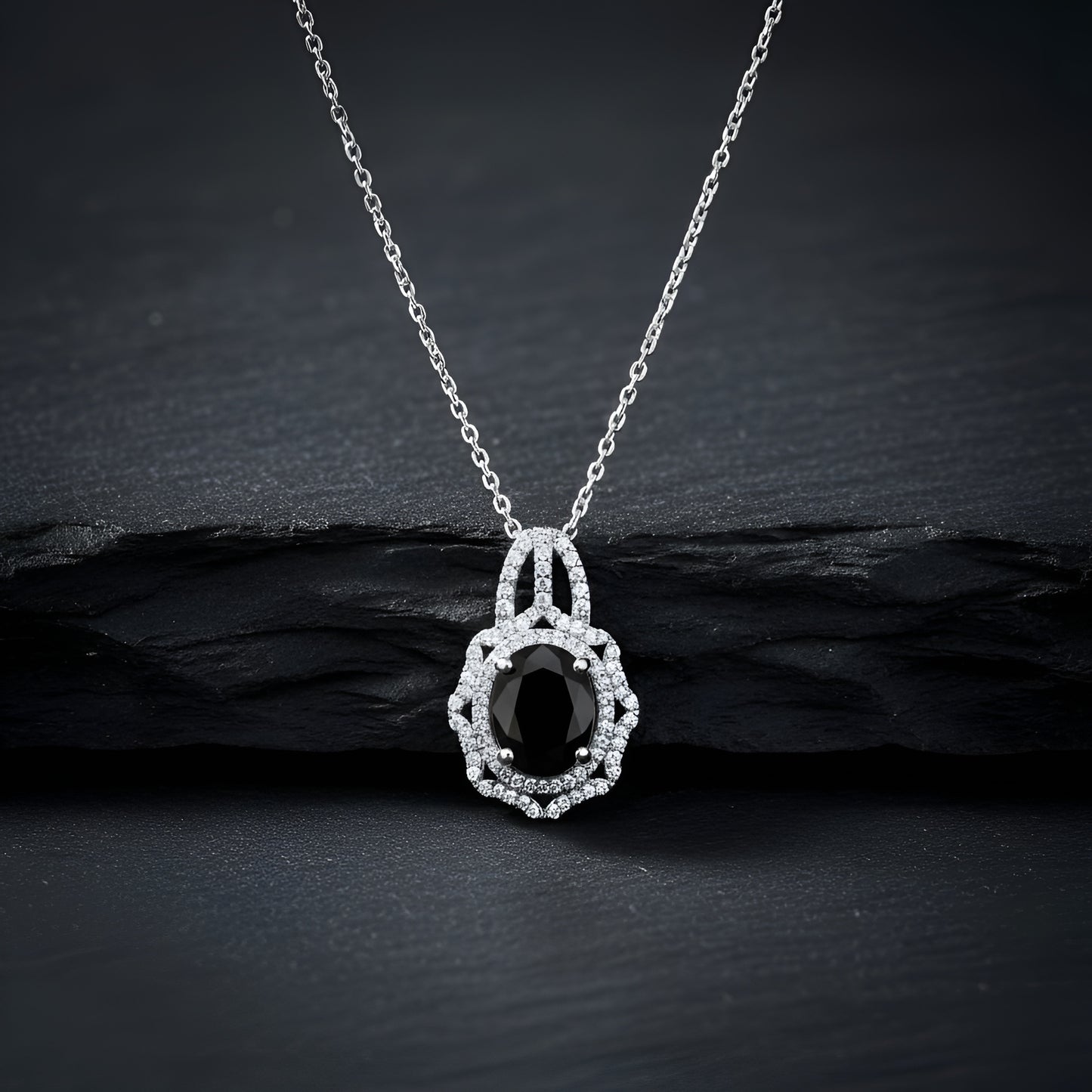 Oval Black Zirconia Collection