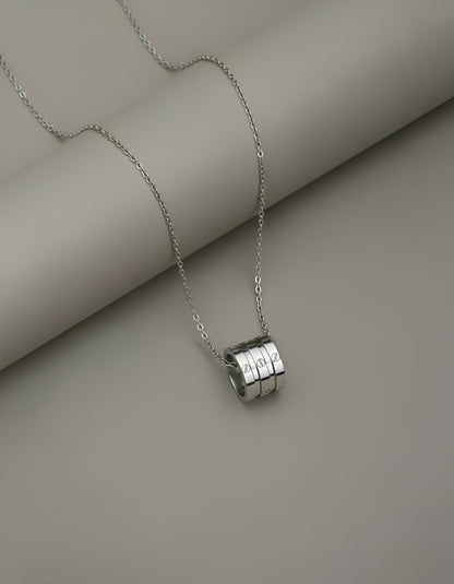 Silver-Toned Screw-Motif Jewelry Set