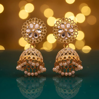 Classic Gold-Toned Twisted Rope Hoop Earrings