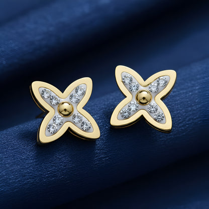 3-Piece Clover Stud Earring Set