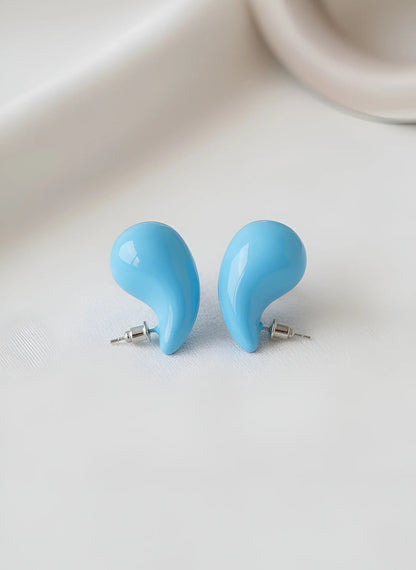 Glamorous Gold-Toned Tri-Section Pave Hoop Earrings