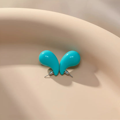 Glamorous Gold-Toned Tri-Section Pave Hoop Earrings