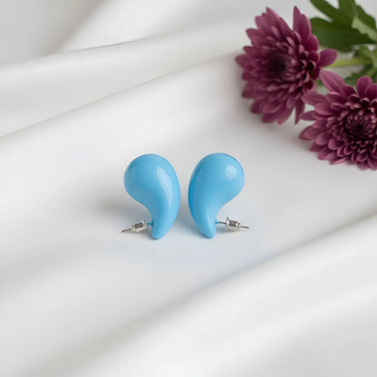 Glamorous Gold-Toned Tri-Section Pave Hoop Earrings