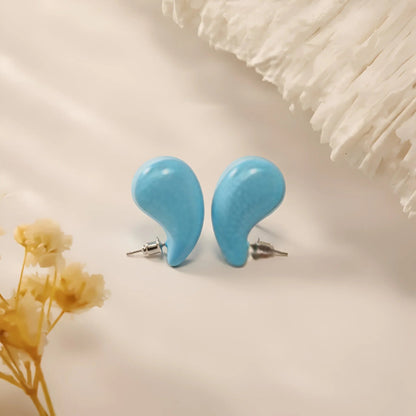 Glamorous Gold-Toned Tri-Section Pave Hoop Earrings