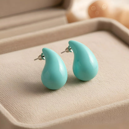 Glamorous Gold-Toned Tri-Section Pave Hoop Earrings