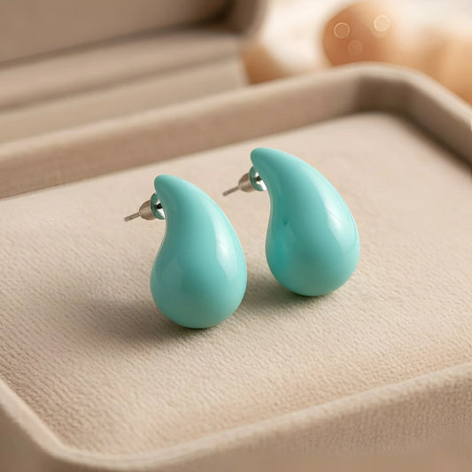 Glamorous Gold-Toned Tri-Section Pave Hoop Earrings