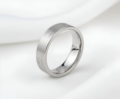 Silver-Toned Screw-Motif Jewelry Set