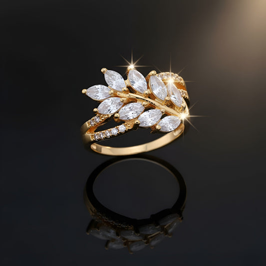 Pave Vine Open Ring