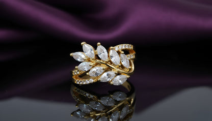 Pave Vine Open Ring