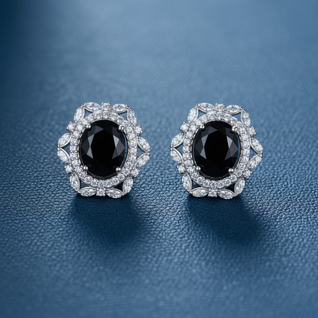 Oval Black Zirconia Collection