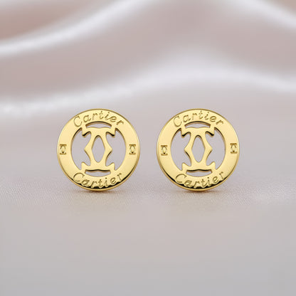 Stainless steel Cartier Circular Studs and Pendant