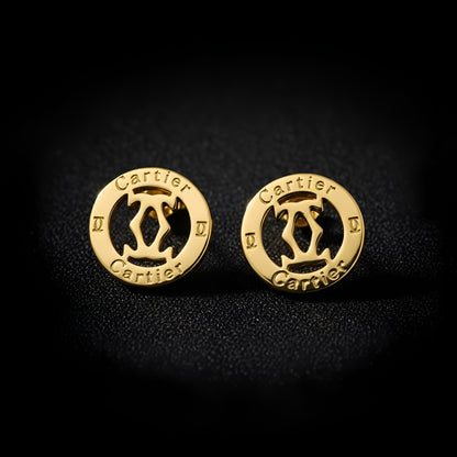 Stainless steel Cartier Circular Studs and Pendant