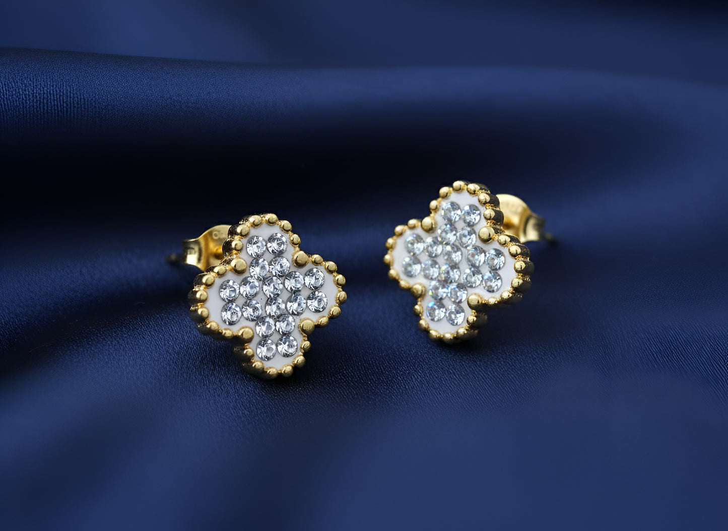 3-Piece Clover Stud Earring Set